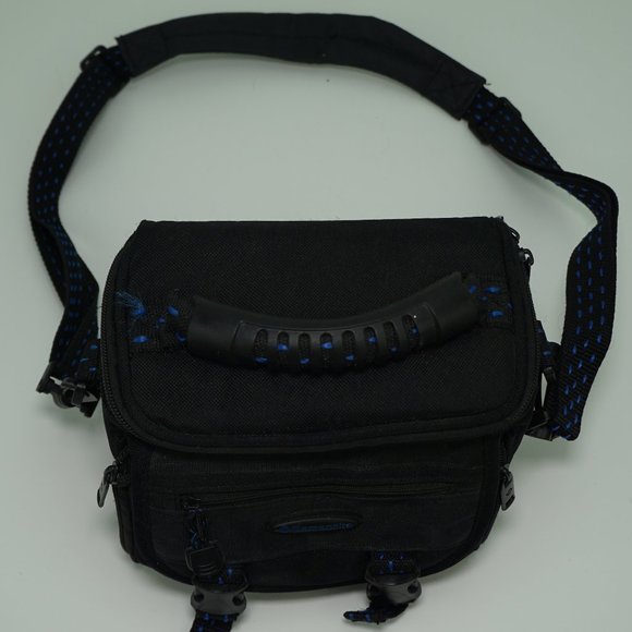 Samsonite Camcorder/Camera Bag Black/Blue #817BK - Picture 5 of 9